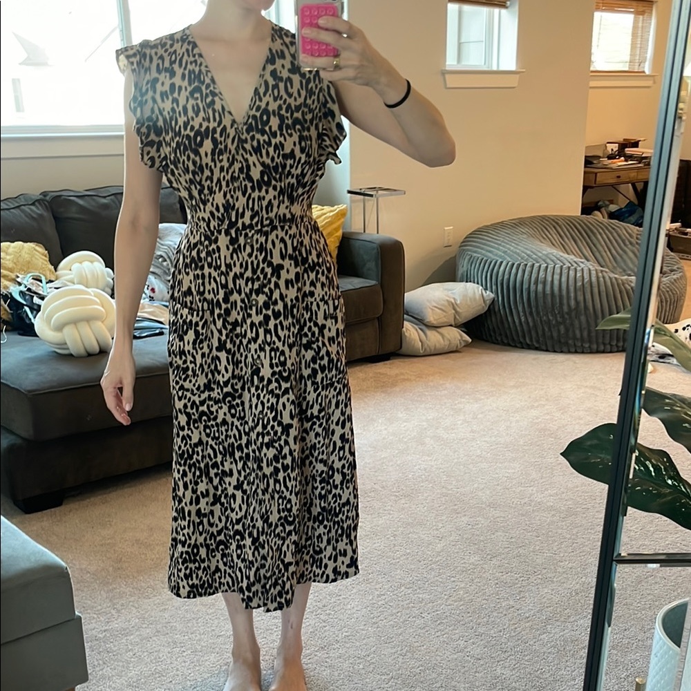 Sienna Sky Animal Print Midi Dress